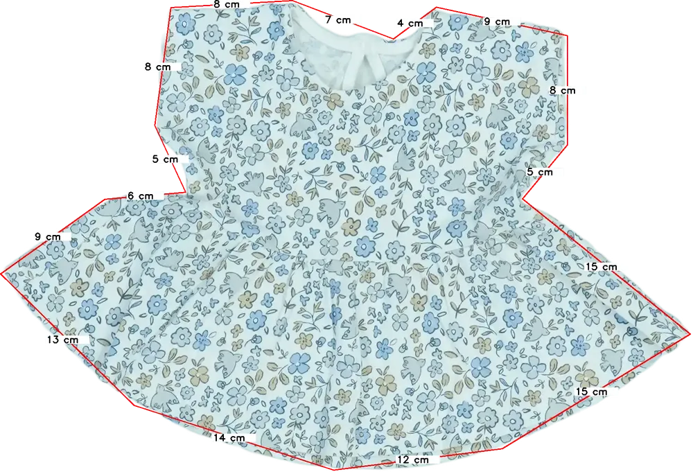 Fehér George Tunika EU 74 / UK 6-9 hónap / US 6-9 hónap