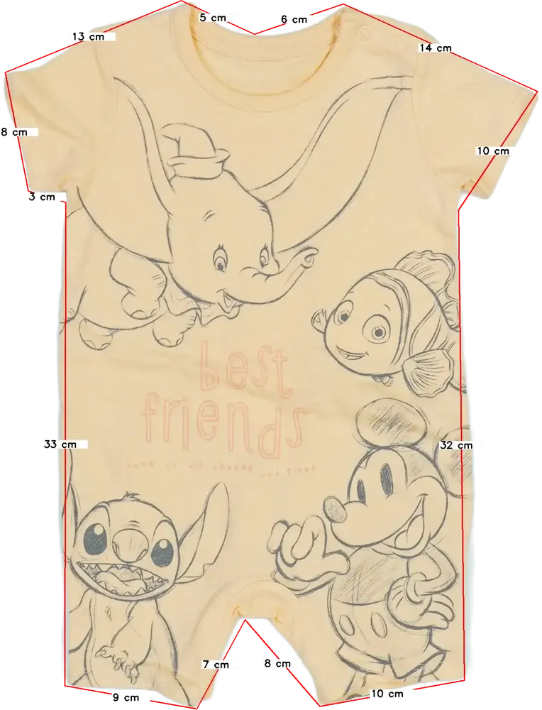 Sárga (narancs) Disney Napozó EU 74 / UK 6-9 hónap / US 6-9 hónap