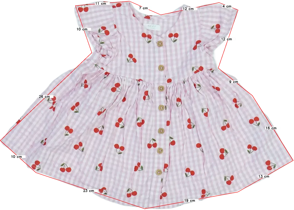 Rózsaszín Next Ruha EU 74 / UK 6-9 hónap / US 6-9 hónap