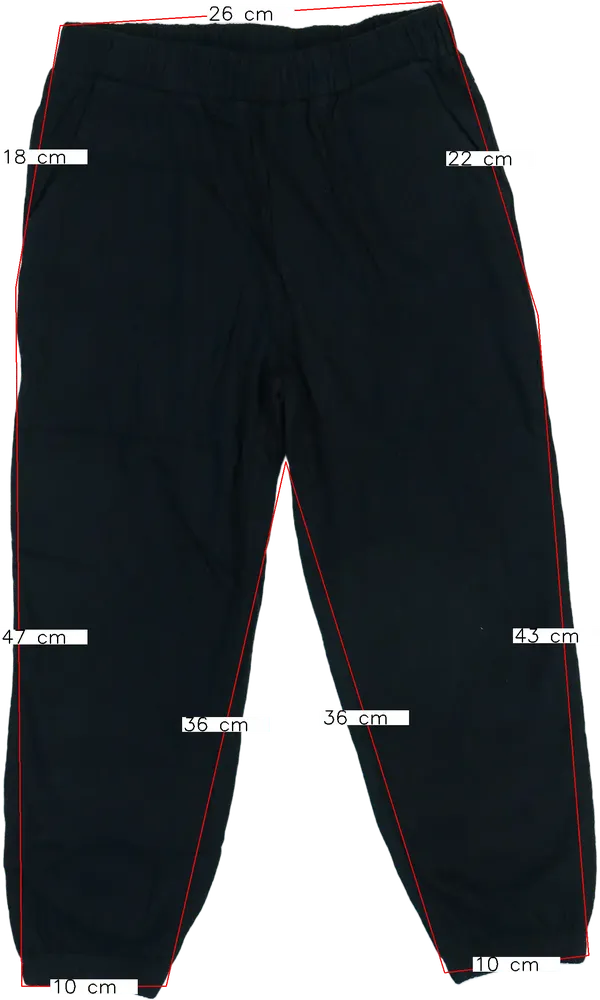 Fekete H&amp;M Hosszúnadrág EU 110 / UK 5 év / US 5 év/XS