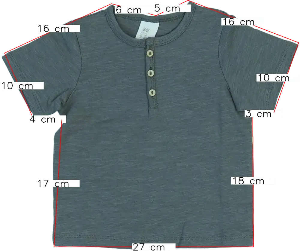 Szürke H&amp;M Póló EU 74 / UK 6-9 hónap / US 6-9 hónap