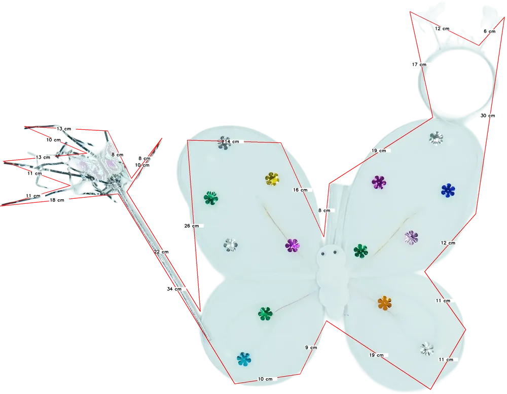 Fehér Funny Fashion Jelmez Egyméret