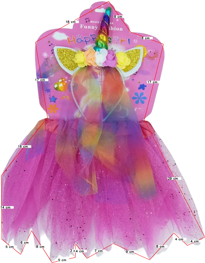 Rózsaszín Funny Fashion Jelmez EU 98 / UK 3 év / US 3T