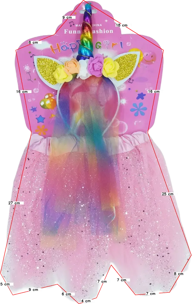 Rózsaszín Funny Fashion Jelmez EU 98 / UK 3 év / US 3T