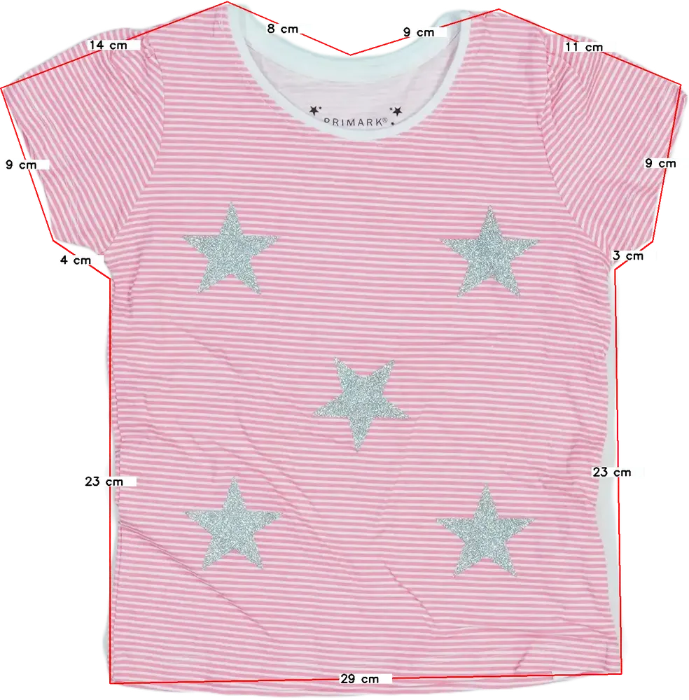 Rózsaszín Primark Póló EU 104 / UK 4 év / US 4T/XS