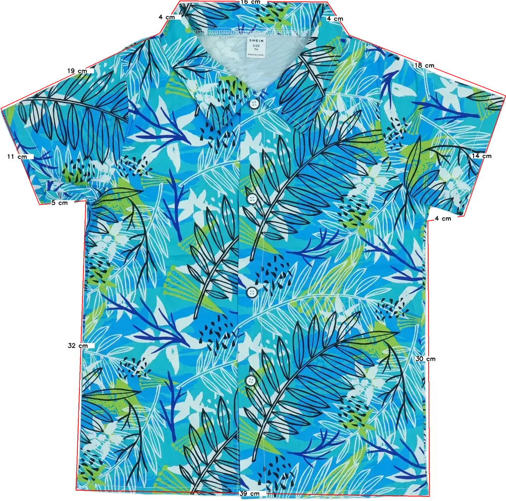 Kék Shein Ing EU 122 / UK 7 év / US 7 év/M