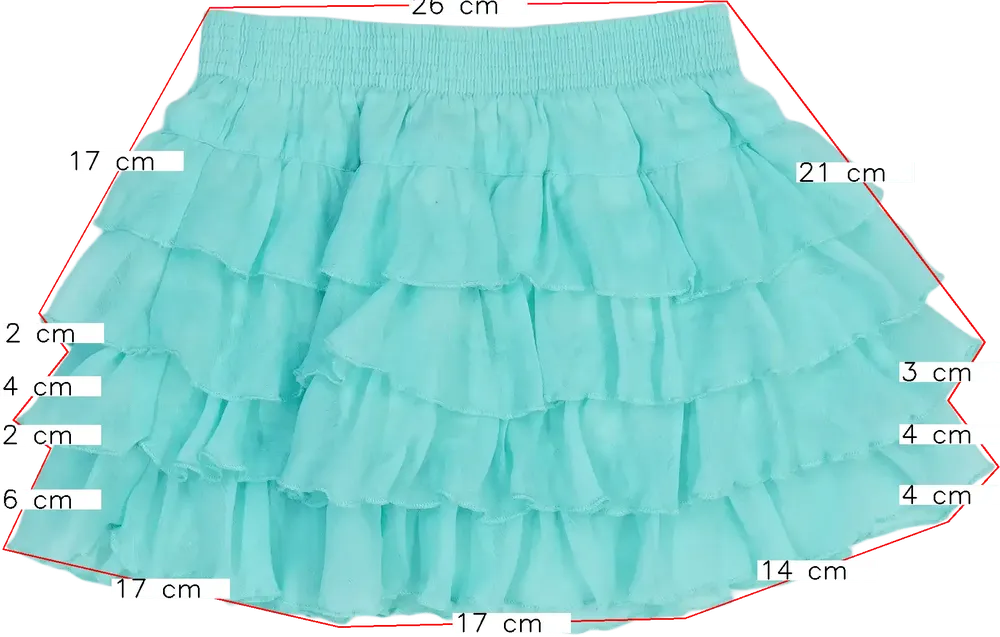 Zöld DopoDopo Szoknya EU 110 / UK 5 év / US 5 év/XS