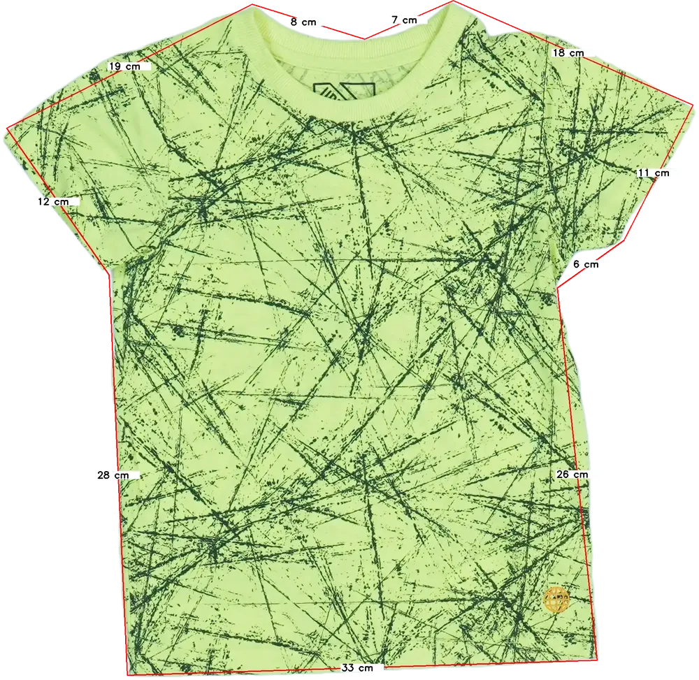 Zöld Matalan Póló EU 116 / UK 6 év / US 6 év/S