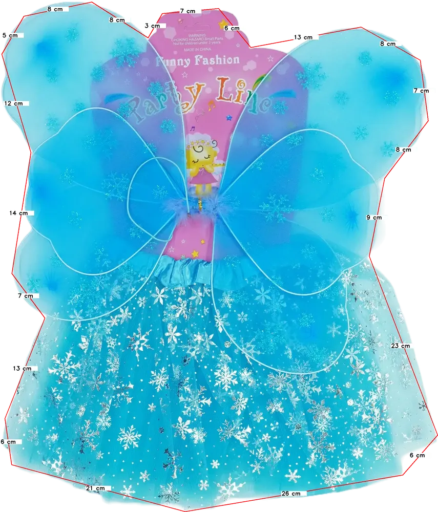 Kék Funny Fashion Jelmez EU 104 / UK 4 év / US 4T/XS