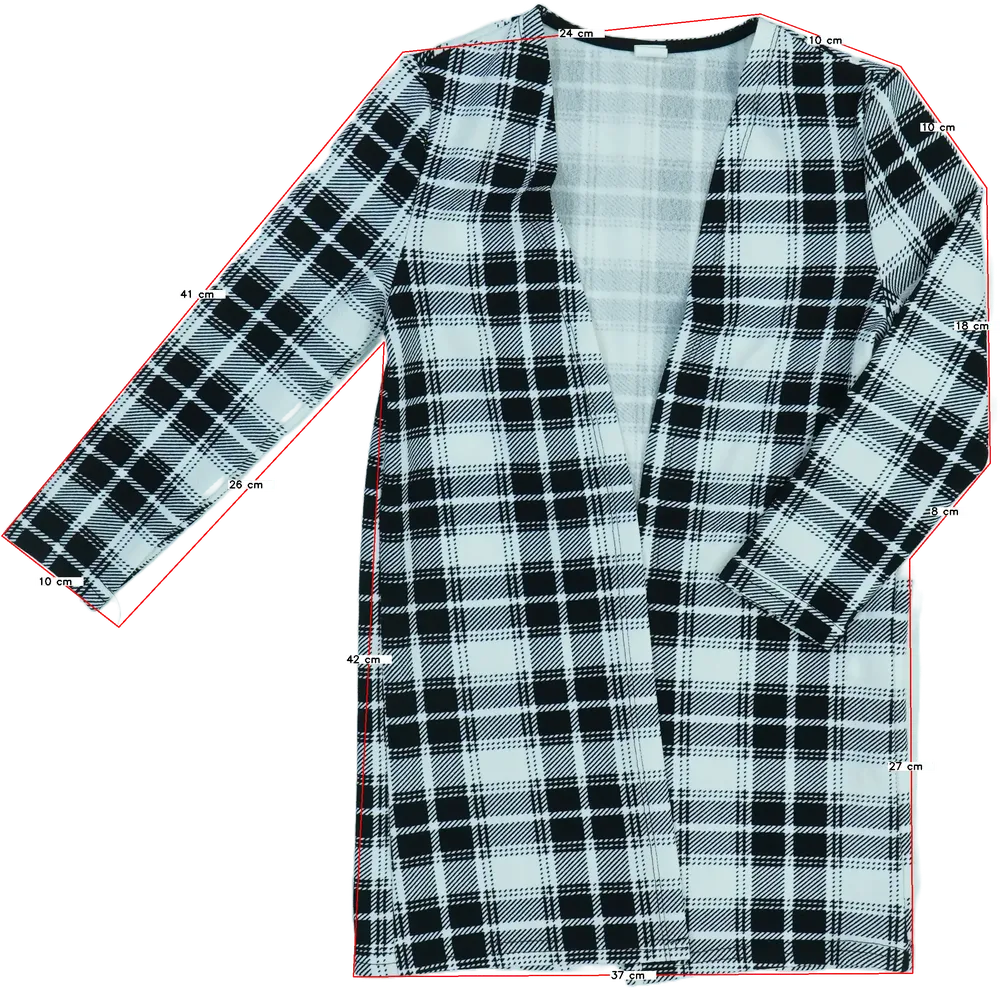 Fehér Shein Kardigán EU 122 / UK 7 év / US 7 év/M