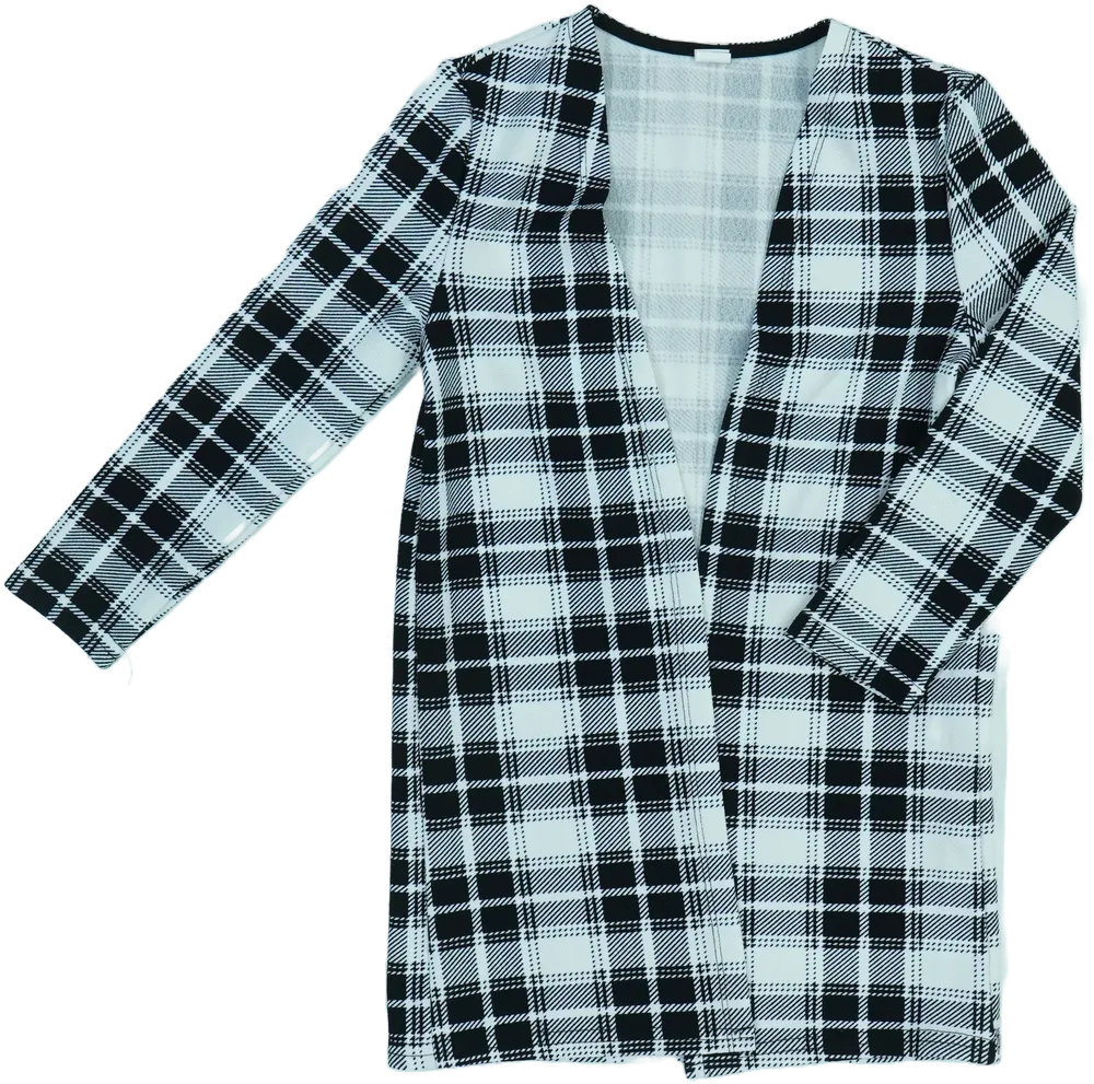 Fehér Shein Kardigán EU 122 / UK 7 év / US 7 év/M