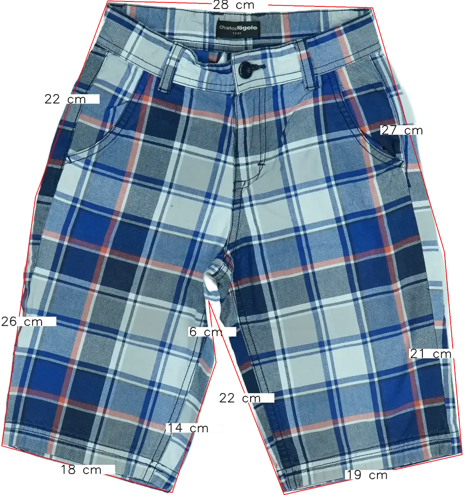 Kék Charles Vögele Rövidnadrág EU 140 / UK 10 év / US 10 év/L