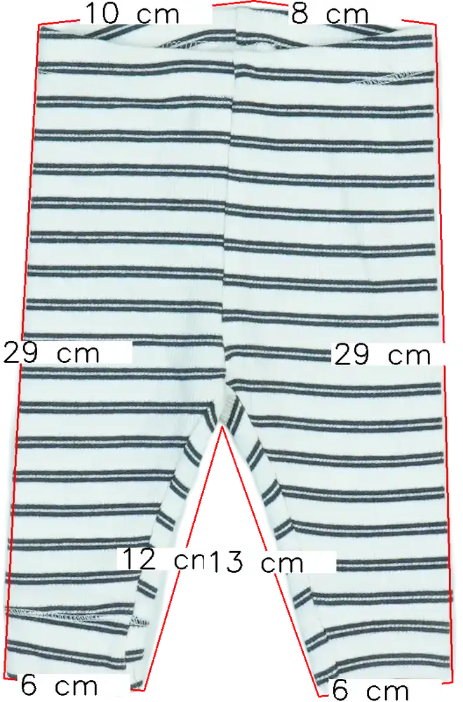 Fehér Hema Baby nadrág EU 56 / UK Újszülött / US Újszülött