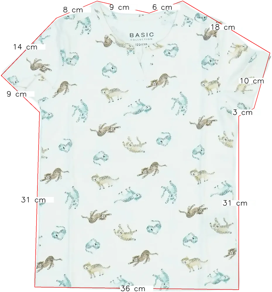 Barna Basic Collection Póló EU 128 / UK 8 év / US 8 év/M