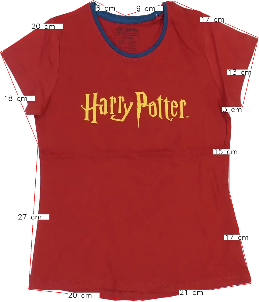 Piros Harry Potter Póló EU 140 / UK 10 év / US 10 év/L