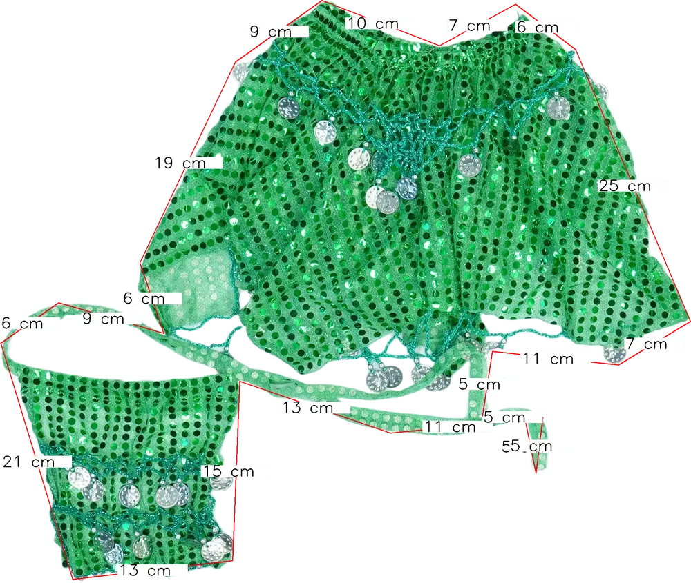 Zöld Egyéb Jelmez EU 116 / UK 6 év / US 6 év/S