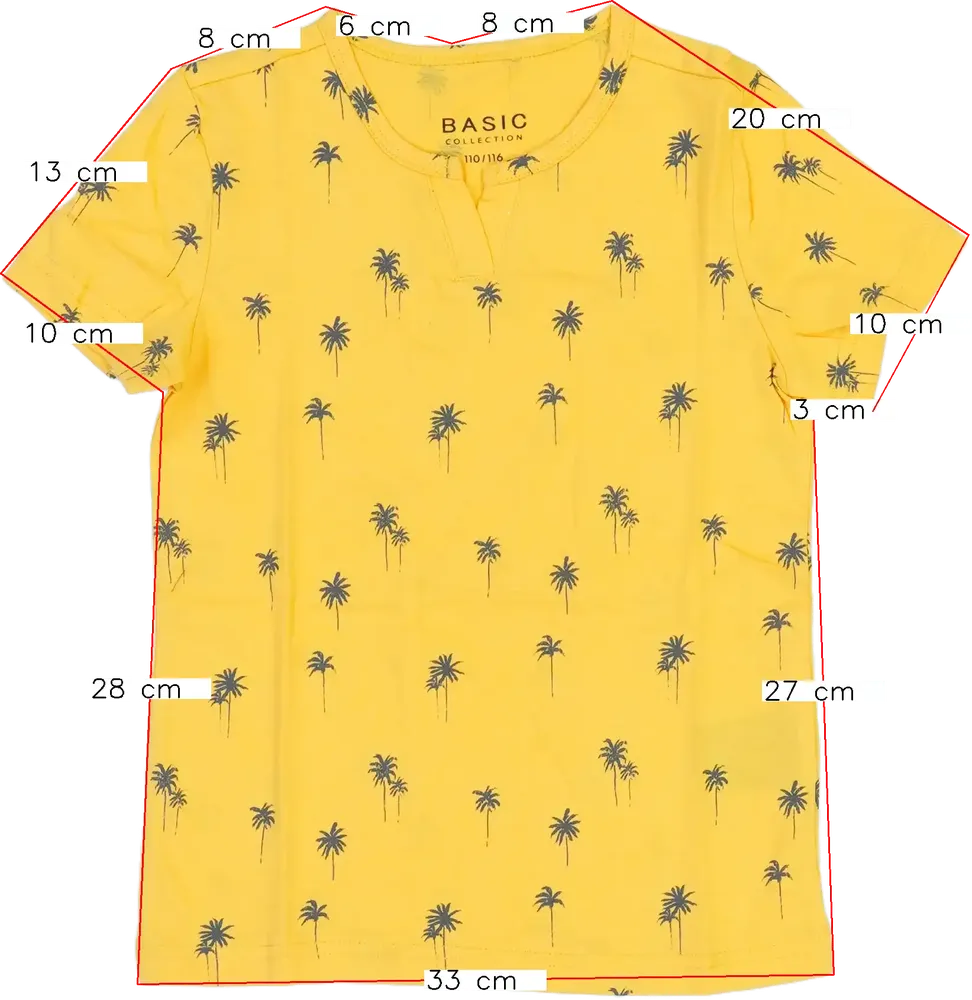 Sárga (narancs) Basic Collection Póló EU 116 / UK 6 év / US 6 év/S