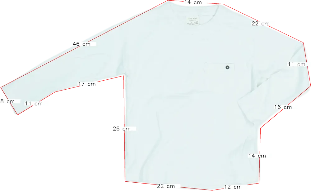 Fehér Zara Hosszú ujjú felső EU 110 / UK 5 év / US 5 év/XS