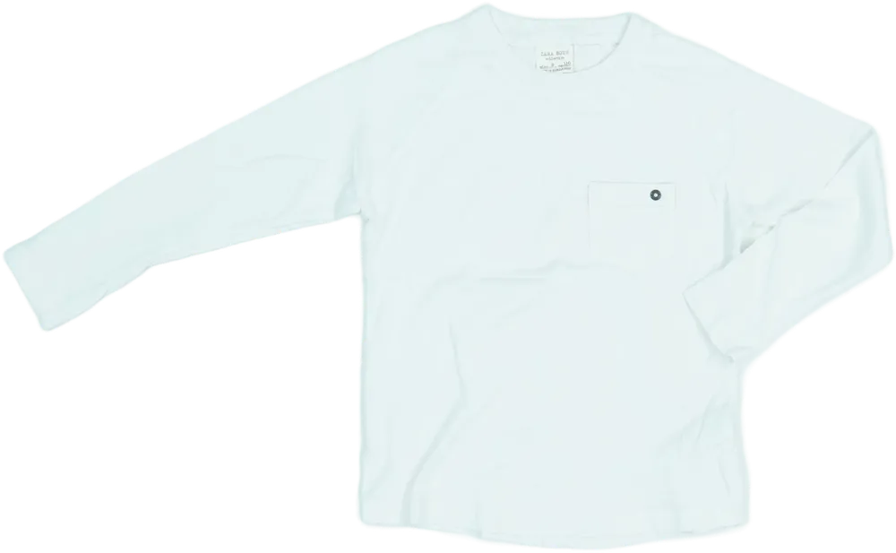 Fehér Zara Hosszú ujjú felső EU 110 / UK 5 év / US 5 év/XS