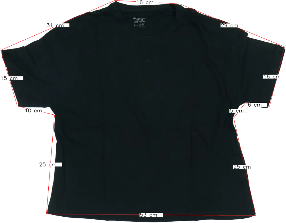 Fekete Pepperts! Póló EU 164 / UK 14 év / US 14 év/XL