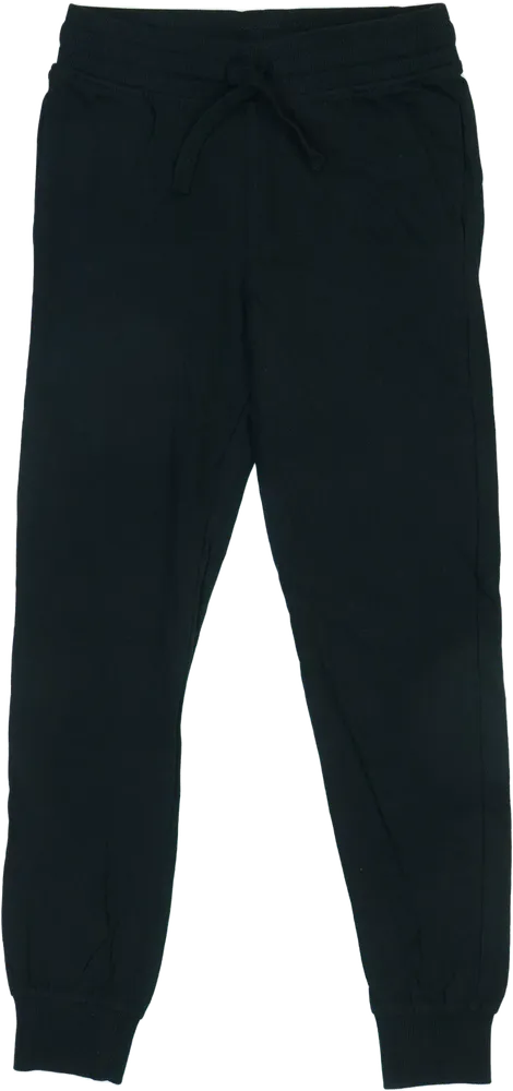 Fekete H&amp;M Melegítőnadrág EU 128 / UK 8 év / US 8 év/M