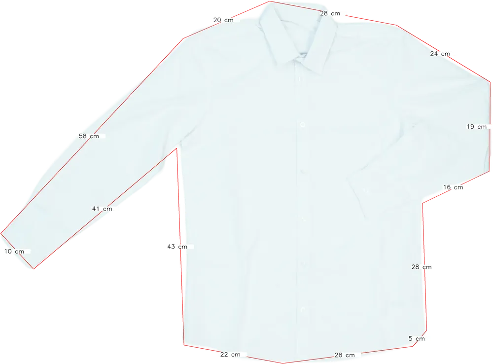 Fehér George Ing EU 176 / UK 16 év / US XL