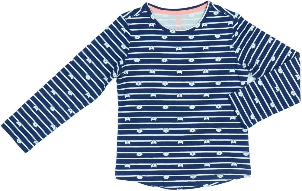 Kék Hema Hosszú ujjú felső EU 116 / UK 6 év / US 6 év/S