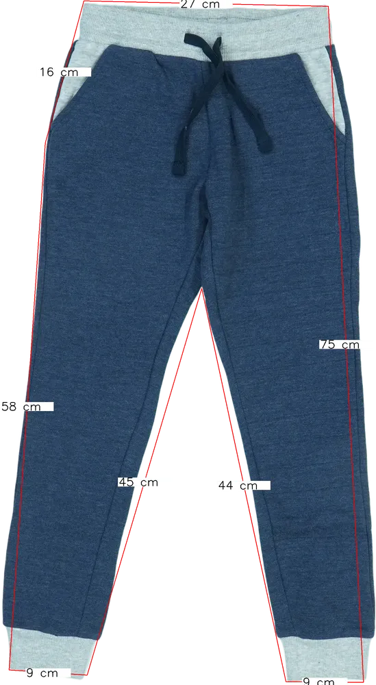 Kék Basic Collection Melegítőnadrág EU 128 / UK 8 év / US 8 év/M