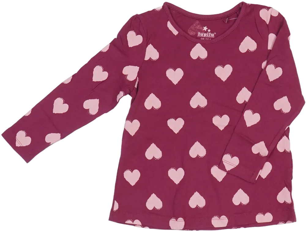 Bordó Lupilu Hosszú ujjú felső EU 104 / UK 4 év / US 4T/XS