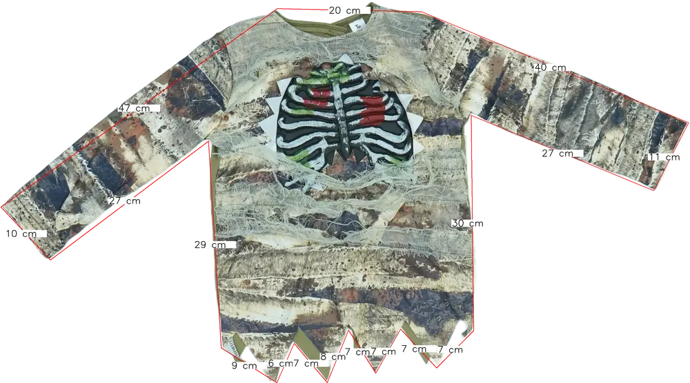 Többszínű TU Jelmez EU 116 / UK 6 év / US 6 év/S