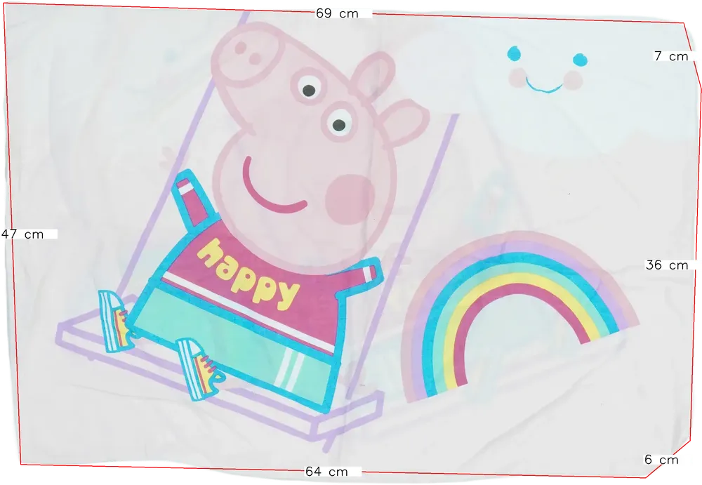 Rózsaszín Peppa Pig Párnahuzat Egyméret