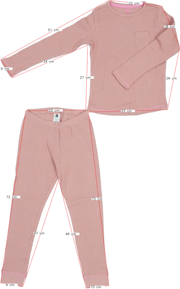 Rózsaszín Hema Pizsama EU 128 / UK 8 év / US 8 év/M