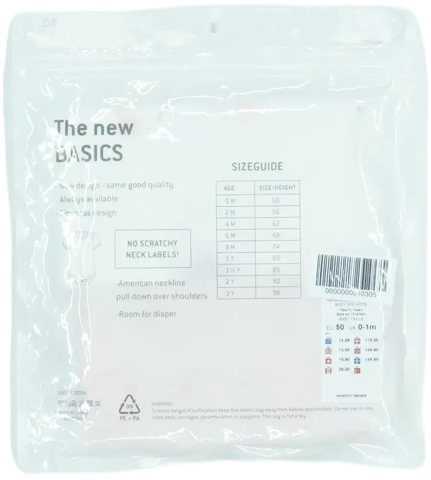 Fehér Disney Csomag - Body EU 50 / UK Újszülött / US Újszülött