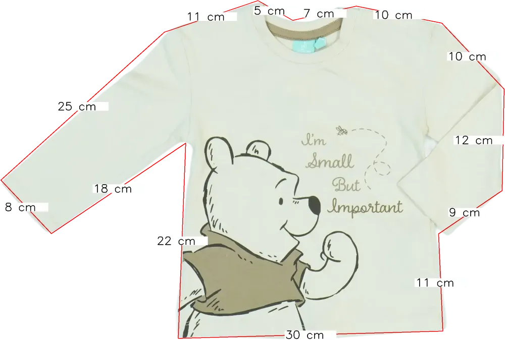 Barna Disney Hosszú ujjú felső EU 86 / UK 12-18 hónap / US 18 hónap