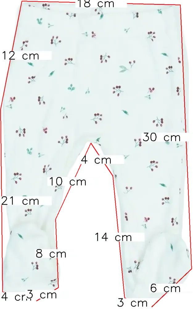 Fehér George Baby nadrág EU 62 / UK 0-3 hónap / US 0-3 hónap