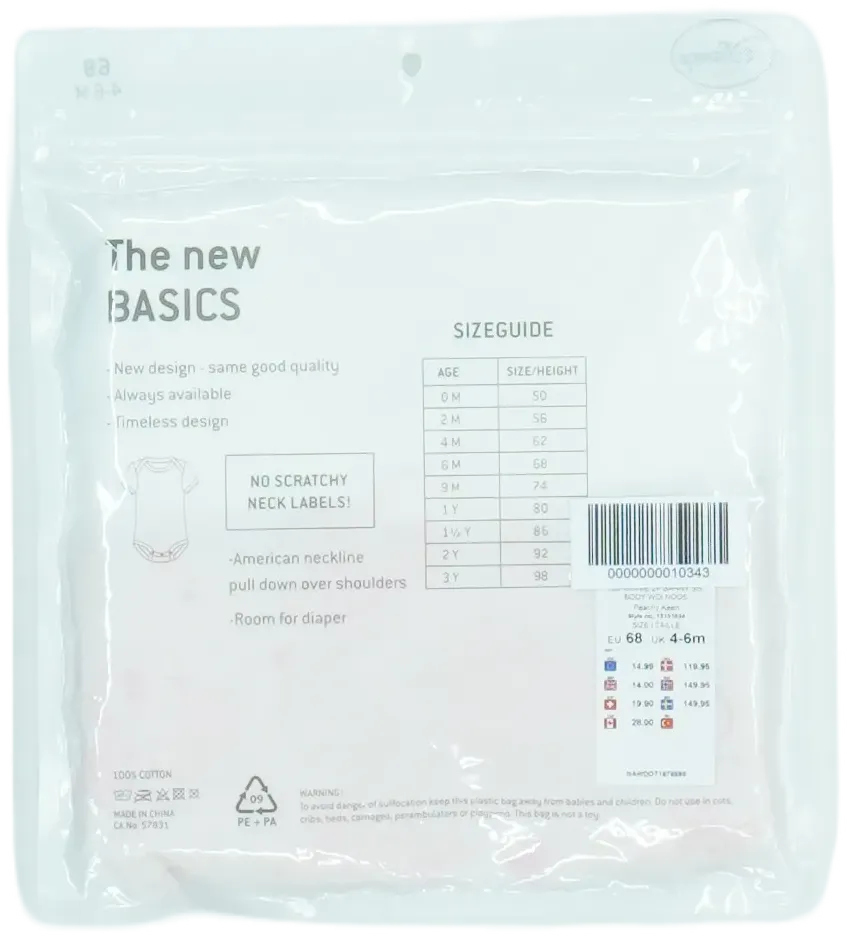 Fehér Disney Csomag - Body EU 68 / UK 3-6 hónap / US 3-6 hónap