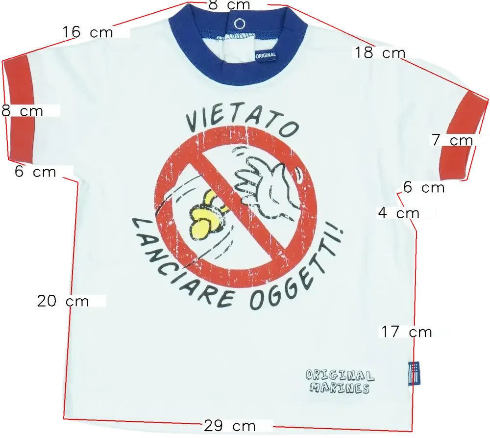 Fehér Original Marines Póló EU 74 / UK 6-9 hónap / US 6-9 hónap