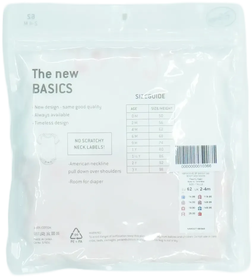 Fehér Disney Csomag - Body EU 62 / UK 0-3 hónap / US 0-3 hónap