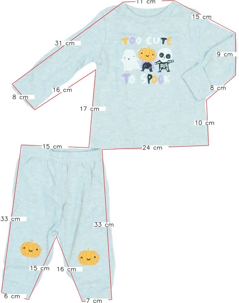 Szürke George Pizsama EU 68 / UK 3-6 hónap / US 3-6 hónap