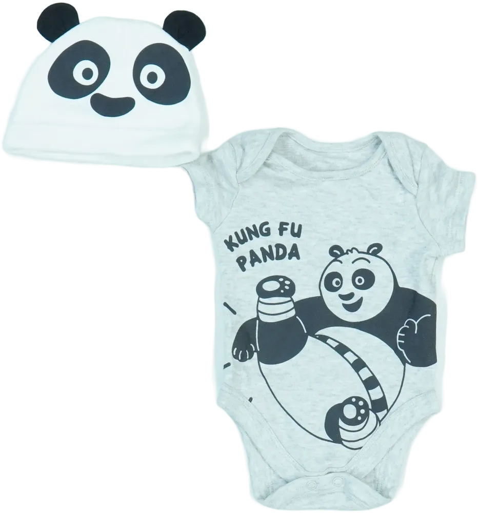 Grey DreamWorks 2-piece set - Top EU 62 / UK 0-3 months / US 0-3 months