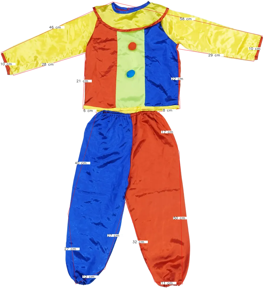 Többszínű Egyéb Jelmez EU 110 / UK 5 év / US 5 év/XS