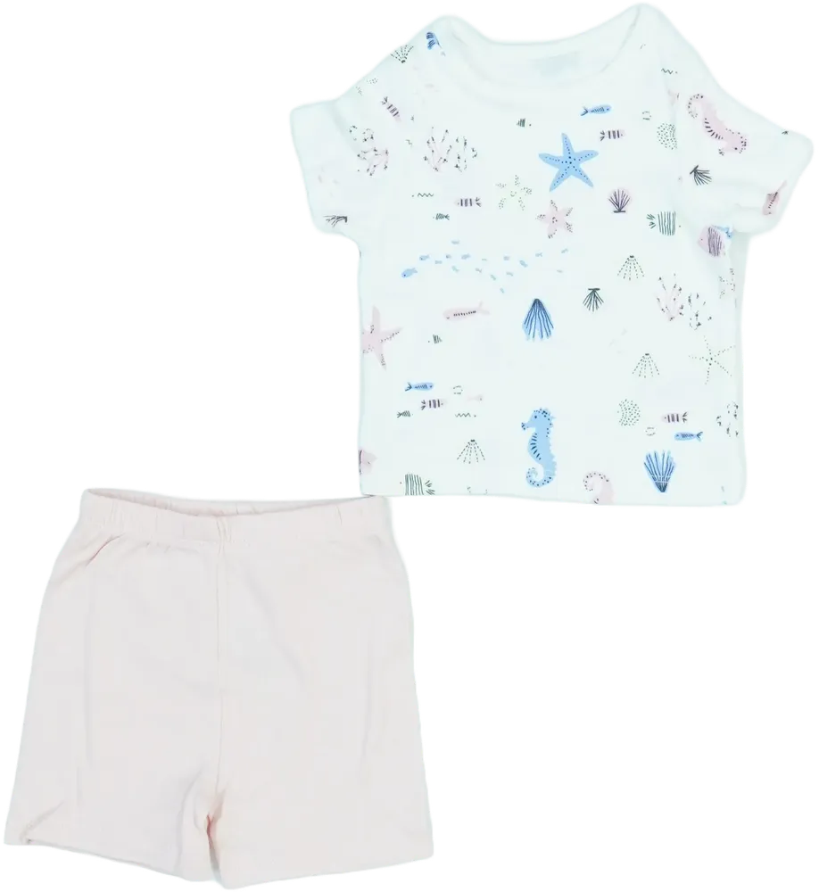 Multicoloured George 2-piece set - Top &amp; Bottom EU 62 / UK 0-3 months / US 0-3 months