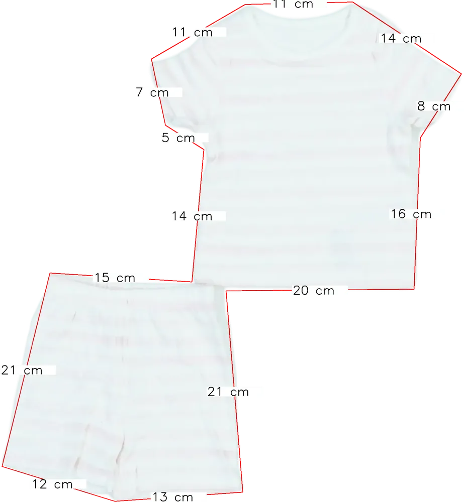 White George 2-piece set - Top &amp; Bottom EU 62 / UK 0-3 months / US 0-3 months