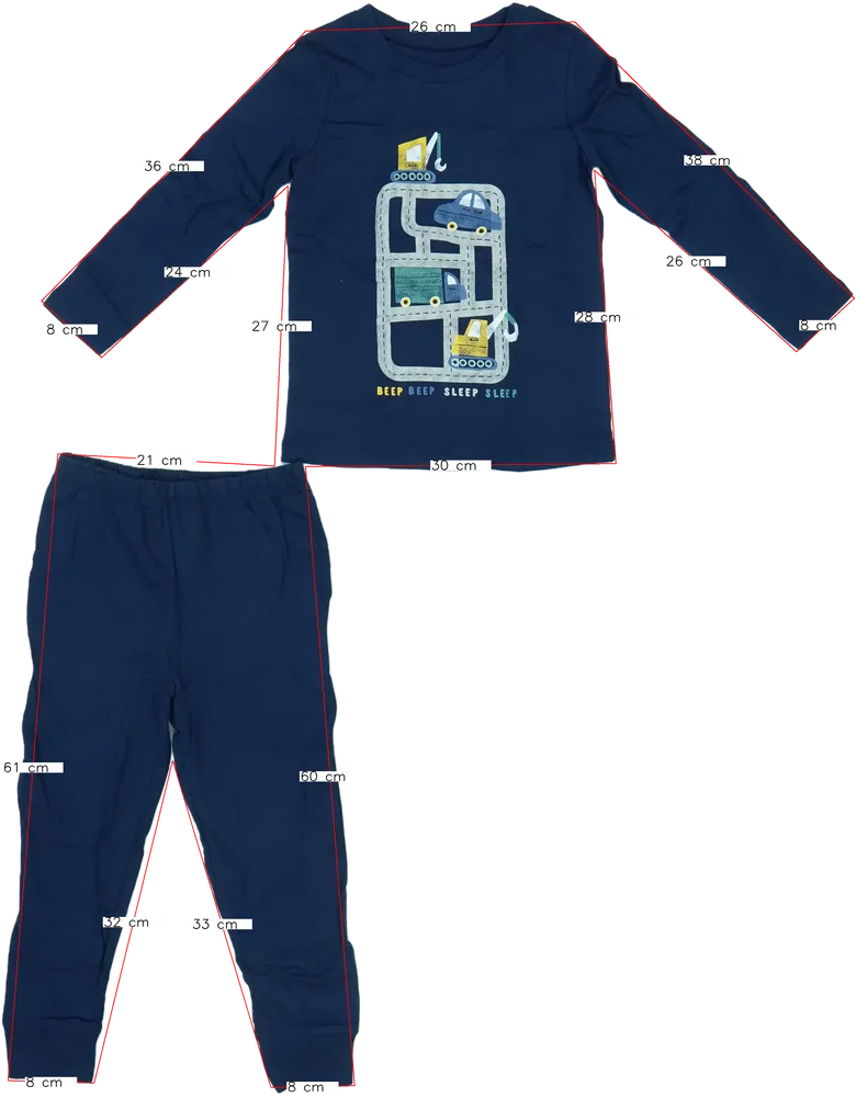 Kék George Pizsama EU 110 / UK 5 év / US 5 év/XS