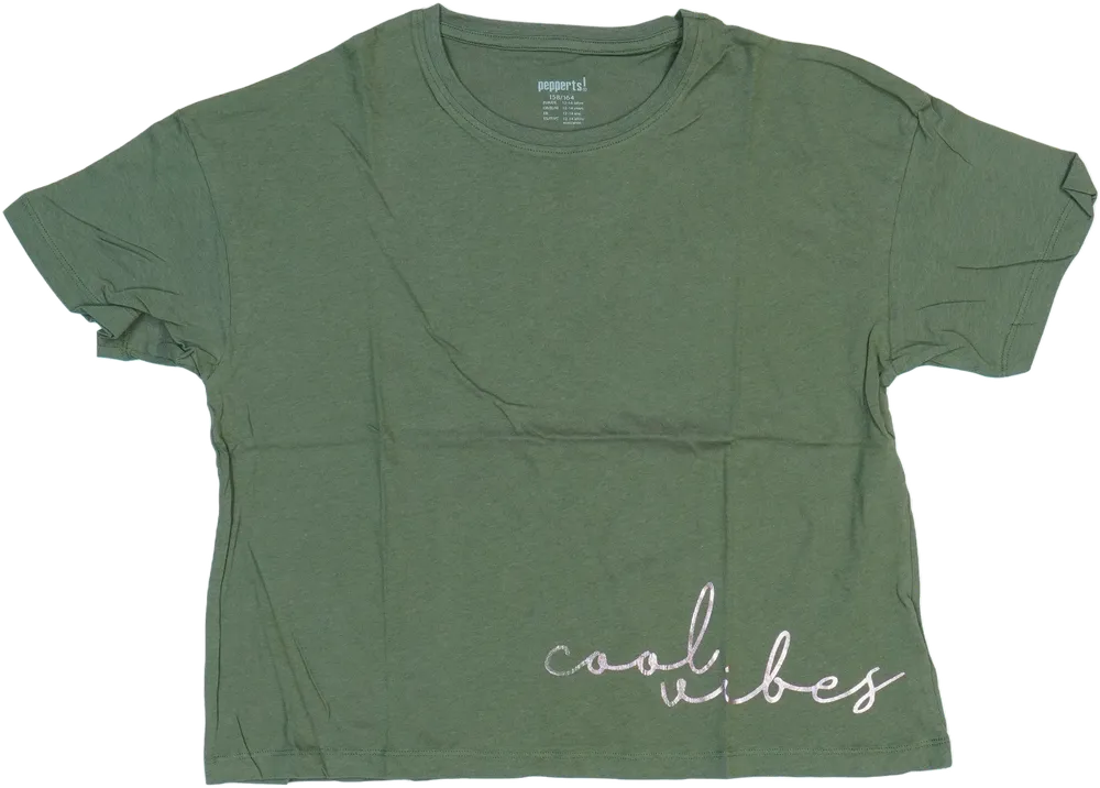 Zöld Pepperts! Póló EU 164 / UK 14 év / US 14 év/XL