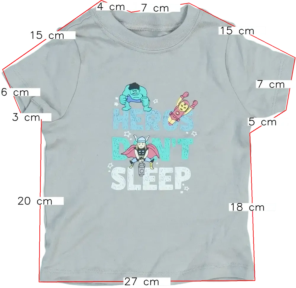 Barna Marvel Póló EU 80 / UK 9-12 hónap / US 12 hónap