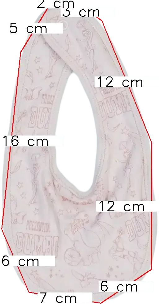 Rózsaszín Disney Előke EU 62 / UK 0-3 hónap / US 0-3 hónap