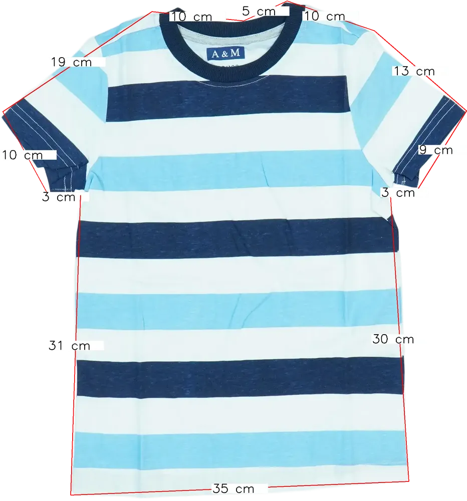 Többszínű A&amp;M Póló EU 128 / UK 8 év / US 8 év/M