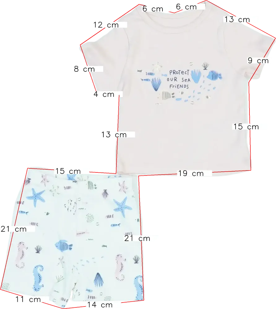 Többszínű George 2 részes szett - Felsőruházat és nadrág EU 62 / UK 0-3 hónap / US 0-3 hónap