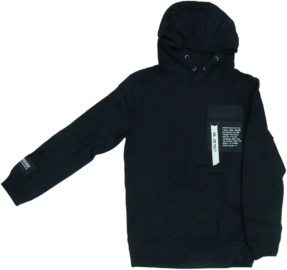 Fekete Europe Kids Kapucnis pulóver EU 152 / UK 12 év / US 12 év/L